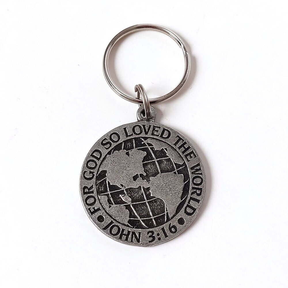 Bible Verse Keychain - Religious Christian Keepsake Object Purse Charm